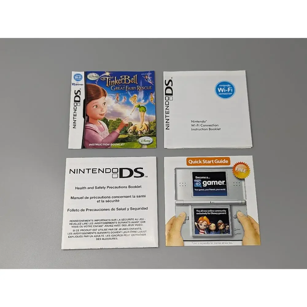 Tinkerbell Great Fairy Rescue Nintendo DS Replacement Case & Manual Only No Game